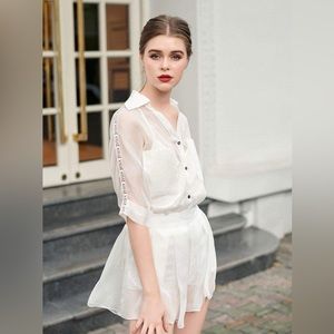 New Women’s silk shirt - two pieces set